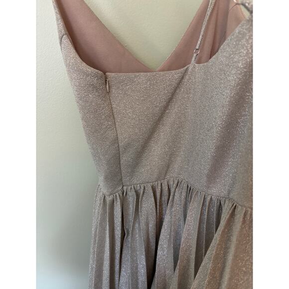 Elevenses Anthropologie Lunar Silver Sparkle Dress - Picture 6 of 11